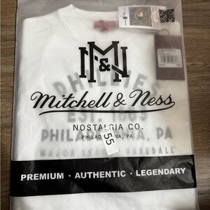 Mitchell & Ness Cooperstown boyfriend tee Philadelphia Phillies NWT